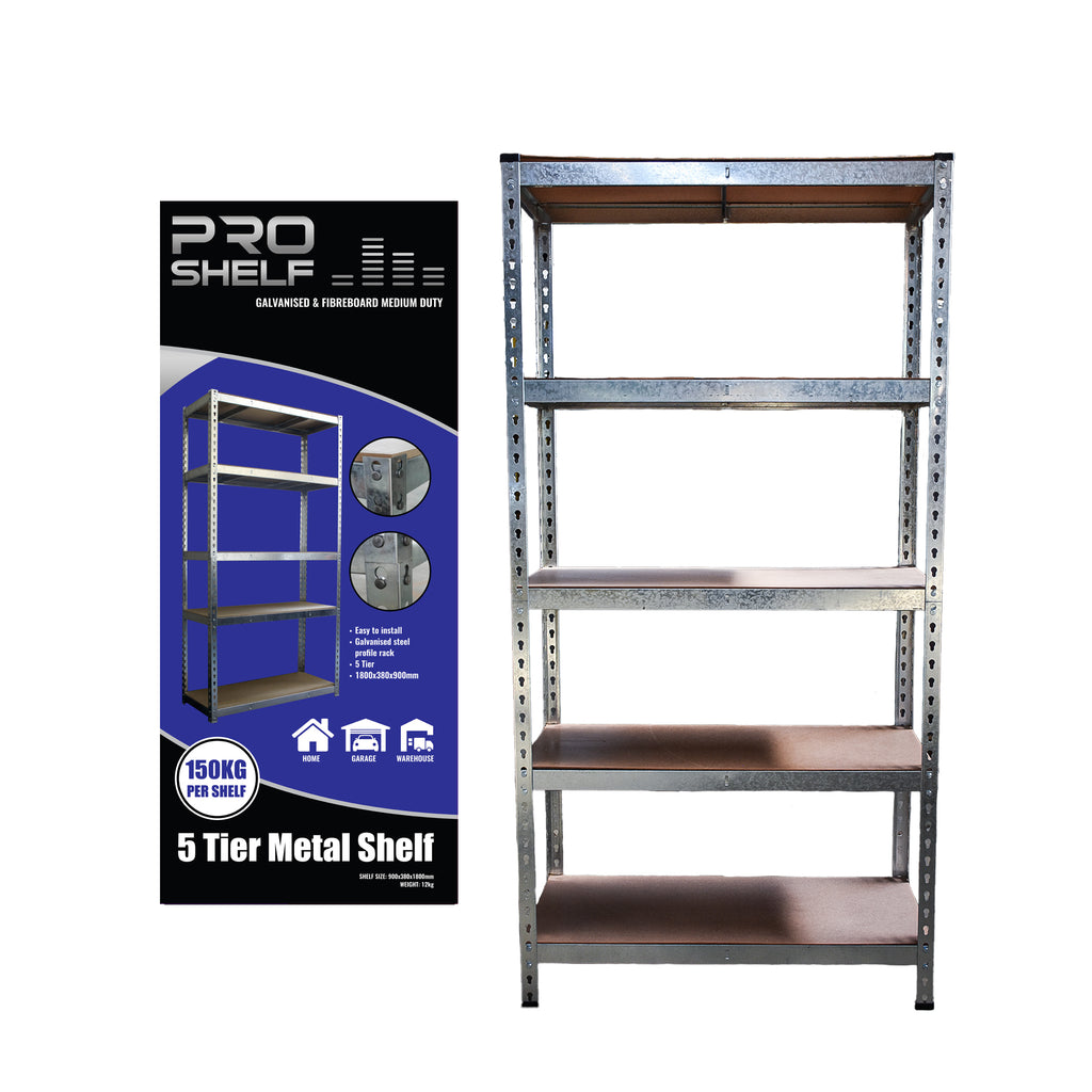 ProShelf® Blue - 5-Tier Medium Duty Metal Shelf