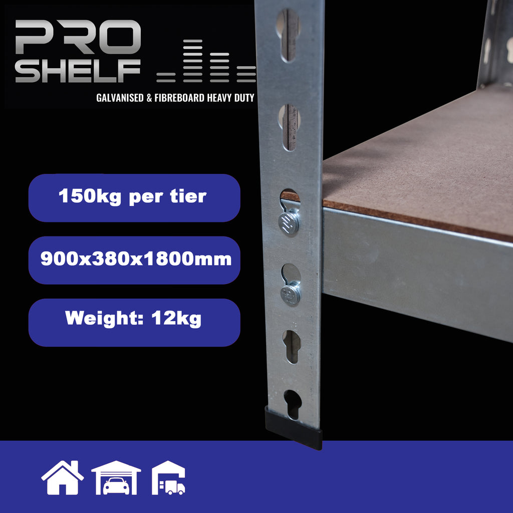 ProShelf® Blue - 5-Tier Medium Duty Metal Shelf